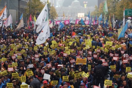 Korean peasants and rally organisers demand action and apology for police heavy-handedness